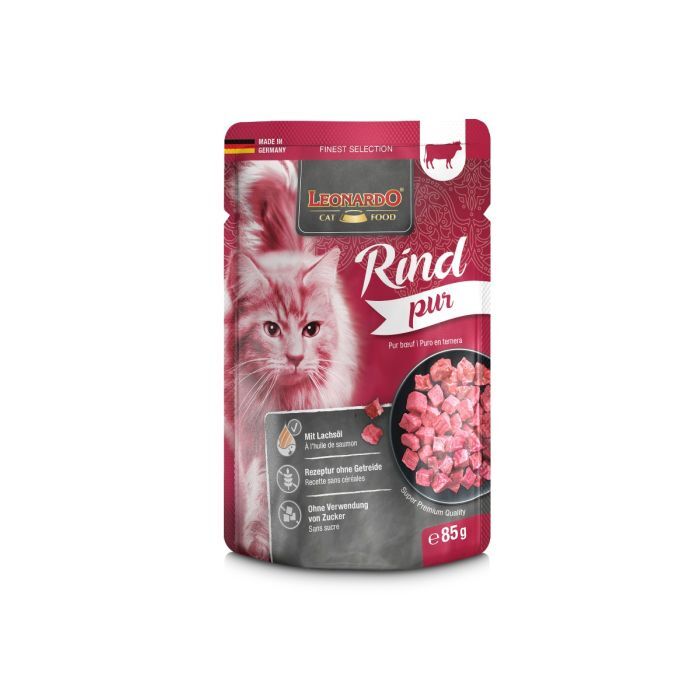 LEONARDO RIND PUR MIT LACHSÖL Katzenfutter & Snacks LEONARDO RIND PUR MIT LACHSÖL Katzenfutter & Snacks Hunde & Katzen Tiernahrung von Belcando und Leonardo