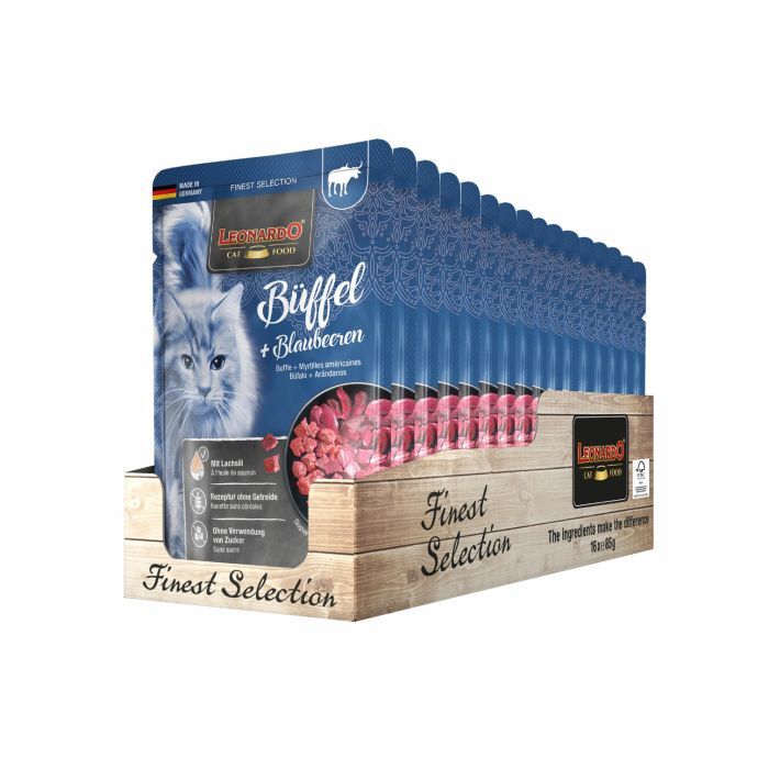 LEONARDO BÜFFEL + BLAUBEEREN Katzenfutter & Snacks LEONARDO BÜFFEL + BLAUBEEREN Katzenfutter & Snacks Hunde & Katzen Tiernahrung von Belcando und Leonardo