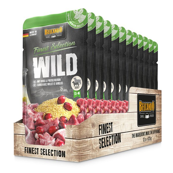 BELCANDO WILD MIT HIRSE UND PREISELBEEREN Belcando FINEST SELECTION BELCANDO WILD MIT HIRSE UND PREISELBEEREN Belcando FINEST SELECTION Hunde & Katzen Tiernahrung von Belcando und Leonardo