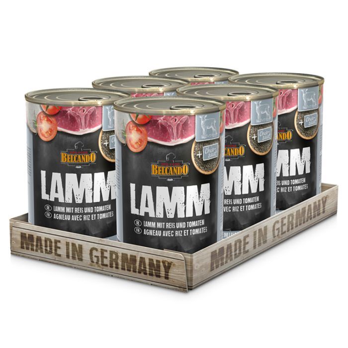 BELCANDO LAMM MIT REIS UND TOMATE Belcando MENÜ Dosen BELCANDO LAMM MIT REIS UND TOMATE Belcando MENÜ Dosen Hunde & Katzen Tiernahrung von Belcando und Leonardo