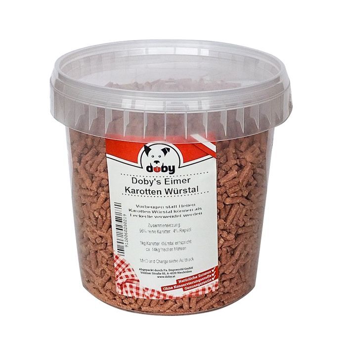 DOBY EIMER KAROTTEN WÜRSTAL Hundefutter & Zubehör DOBY EIMER KAROTTEN WÜRSTAL Hundefutter & Zubehör Hunde & Katzen Tiernahrung von Belcando und Leonardo