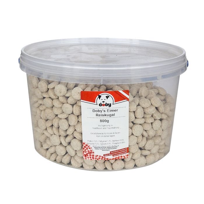 DOBY EIMER REISKUGERL Hundefutter & Zubehör DOBY EIMER REISKUGERL Hundefutter & Zubehör Hunde & Katzen Tiernahrung von Belcando und Leonardo