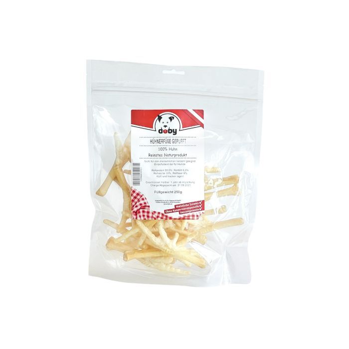 DOBY® HÜHNERFÜSSE GEPUFFT WEISS 25 Hundefutter & Zubehör DOBY® HÜHNERFÜSSE GEPUFFT WEISS 25 Hundefutter & Zubehör Hunde & Katzen Tiernahrung von Belcando und Leonardo