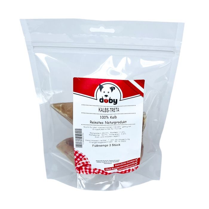 DOBY® KALBSTRETA 3 ZEHEN Hundefutter & Zubehör DOBY® KALBSTRETA 3 ZEHEN Hundefutter & Zubehör Hunde & Katzen Tiernahrung von Belcando und Leonardo