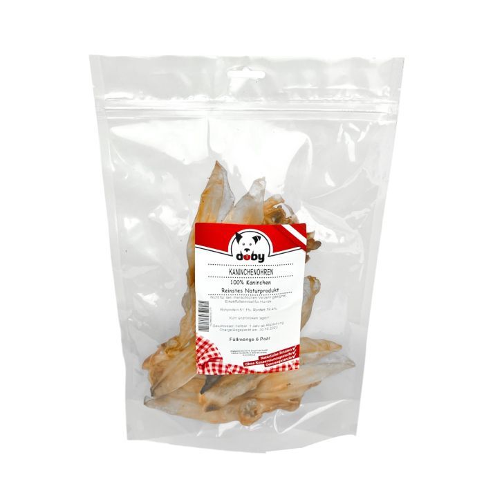 DOBY KANINCHENOHREN 6ER-PACK Hundefutter & Zubehör DOBY KANINCHENOHREN 6ER-PACK Hundefutter & Zubehör Hunde & Katzen Tiernahrung von Belcando und Leonardo