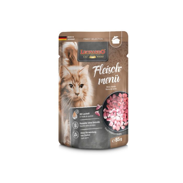 LEONARDO FLEISCHMENÜ MIT LACHSÖL Katzenfutter & Snacks LEONARDO FLEISCHMENÜ MIT LACHSÖL Katzenfutter & Snacks Hunde & Katzen Tiernahrung von Belcando und Leonardo