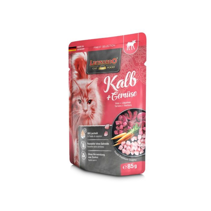 LEONARDO KALB + GEMÜSE Katzenfutter & Zubehör LEONARDO KALB + GEMÜSE Katzenfutter & Zubehör Hunde & Katzen Tiernahrung von Belcando und Leonardo