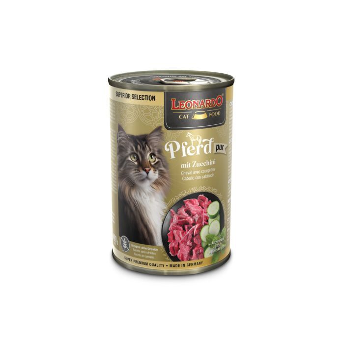 LEONARDO® SUPERIOR SELECTION PFERD MIT ZUCCHINI Nassfutter für Katzen LEONARDO® SUPERIOR SELECTION PFERD MIT ZUCCHINI Nassfutter für Katzen Hunde & Katzen Tiernahrung von Belcando und Leonardo