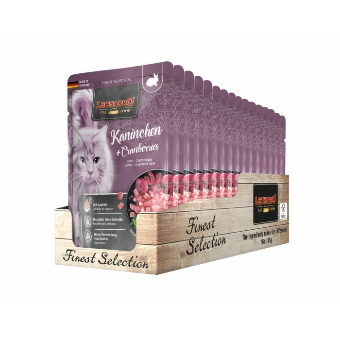 LEONARDO KANINCHEN + CRANBERRIES Katzenfutter & Zubehör LEONARDO KANINCHEN + CRANBERRIES Katzenfutter & Zubehör Hunde & Katzen Tiernahrung von Belcando und Leonardo