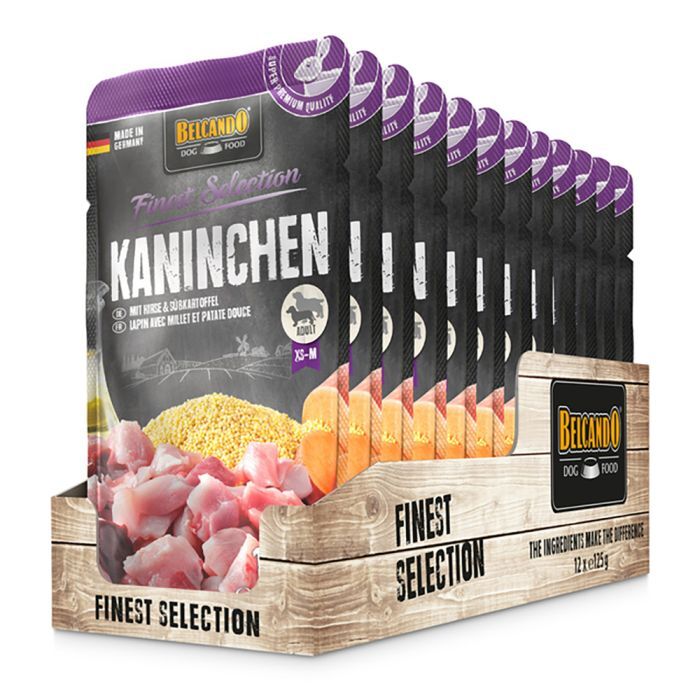 BELCANDO® KANINCHEN MIT HIRSE & SÜSSKARTOFFE Nassfutter BELCANDO® KANINCHEN MIT HIRSE & SÜSSKARTOFFE Nassfutter Hunde & Katzen Tiernahrung von Belcando und Leonardo