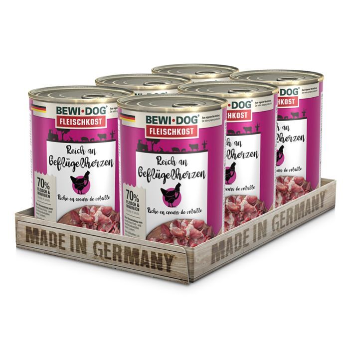 BEWI DOG FLEISCHKOST REICH AN GEFLÜGELHERZEN Hundefutter & Zubehör BEWI DOG FLEISCHKOST REICH AN GEFLÜGELHERZEN Hundefutter & Zubehör Hunde & Katzen Tiernahrung von Belcando und Leonardo