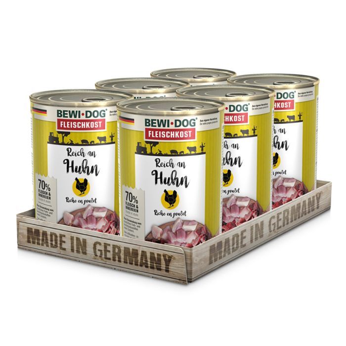 BEWI DOG FLEISCHKOST REICH AN HUHN Hundefutter & Zubehör BEWI DOG FLEISCHKOST REICH AN HUHN Hundefutter & Zubehör Hunde & Katzen Tiernahrung von Belcando und Leonardo
