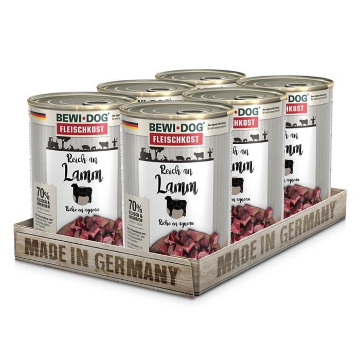 BEWI DOG FLEISCHKOST REICH AN LAMM Hundefutter & Zubehör BEWI DOG FLEISCHKOST REICH AN LAMM Hundefutter & Zubehör Hunde & Katzen Tiernahrung von Belcando und Leonardo