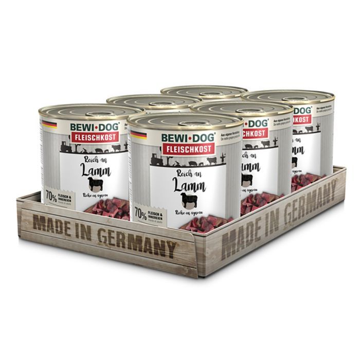 BEWI DOG FLEISCHKOST REICH AN LAMM Hundefutter & Zubehör BEWI DOG FLEISCHKOST REICH AN LAMM Hundefutter & Zubehör Hunde & Katzen Tiernahrung von Belcando und Leonardo